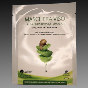 Maschera viso alla bava di lumaca