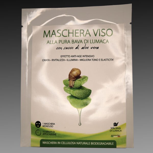 Maschera viso alla bava di lumaca