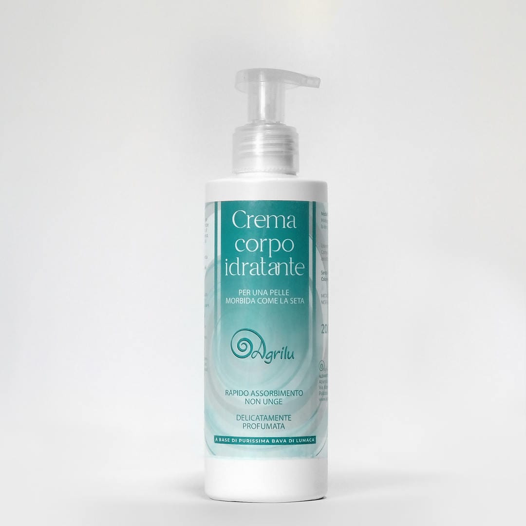 Agrilu-prodotto-Crema-Corpo-Idratante Allevamento lumache vive spurgate Chiocciole Helix Aspera Maxima vendita diretta Brescia