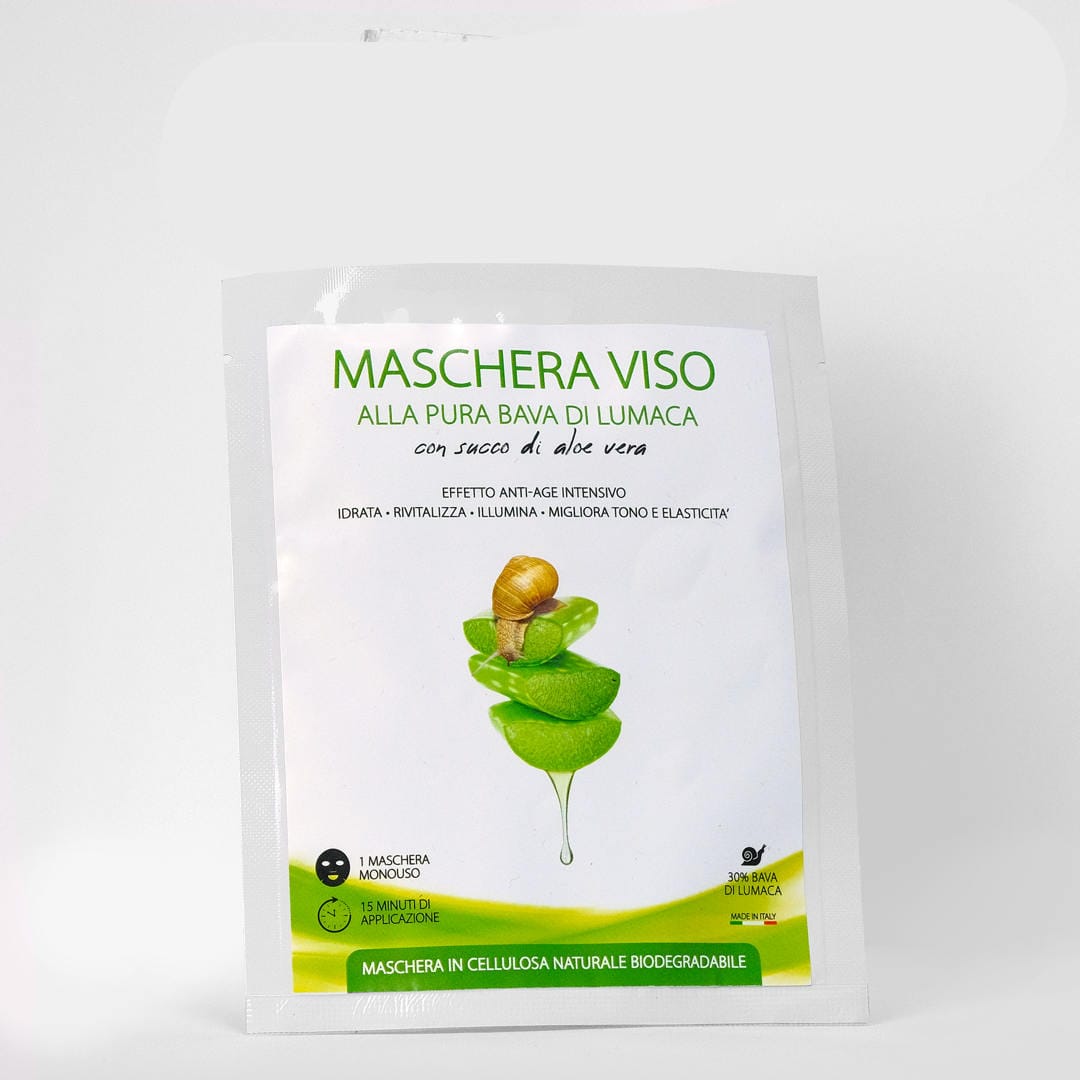 Agrilu-prodotto-Maschera-Viso Allevamento lumache vive spurgate Chiocciole Helix Aspera Maxima vendita diretta Brescia